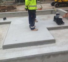 Concrete floor