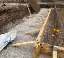 Formwork assembly with precision measurement tools